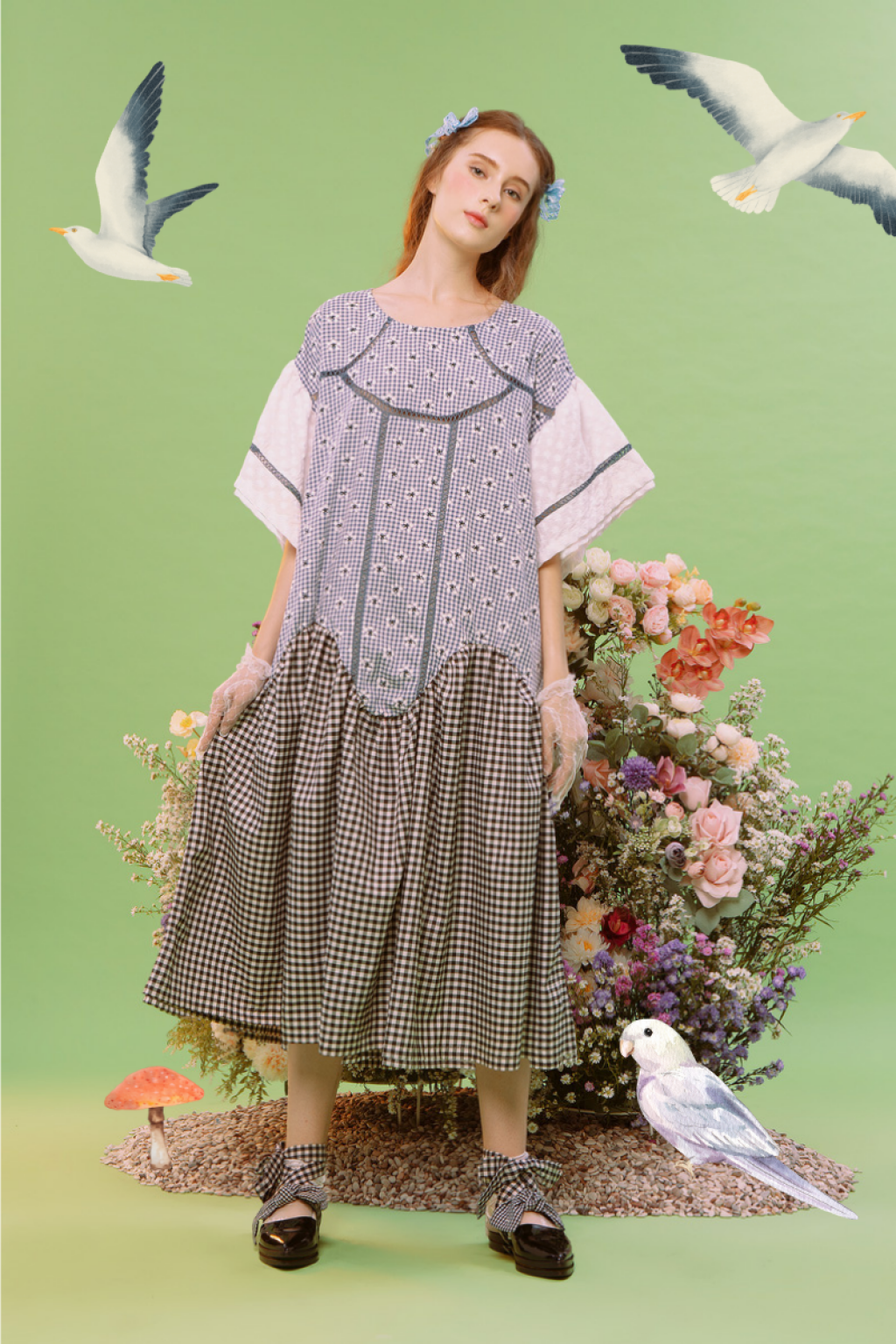 SOL DRESS BLUE CHECKS